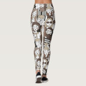 Leggings Légumineuses Motifs Hipster (Dos)