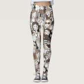 Leggings Légumineuses Motifs Hipster (Devant)