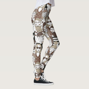 Leggings Légumineuses Motifs Hipster
