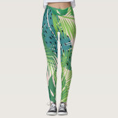 Leggings Légumineuses Motifs Palm Leaf (Devant)