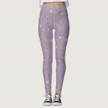 Leggings Légumineuses motifs scandinaves<br><div class="desc">leggings scandinaves motifs d'hiver avec branches d'arbres et coeurs en deux tonalités chaudes</div>