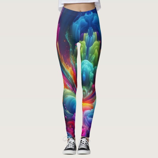 Leggings Légumineuses multicolores (Devant)