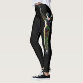 Leggings Légumineuses noires au design unique (Gauche)