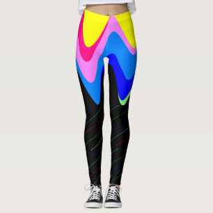 Leggings Légumineuses noires et colorées