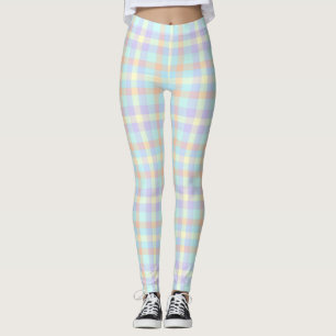 Leggings Légumineuses Pastel Plaid