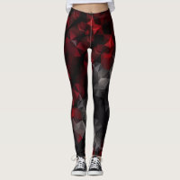 Légumineuses polygonales, noires et rouges