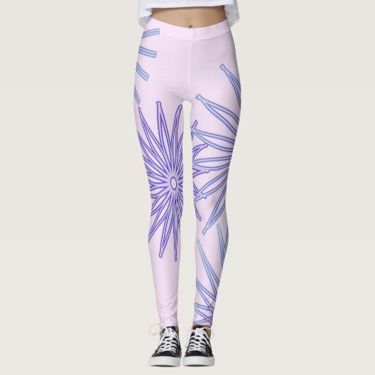 Leggings Légumineuses pour femmes forme géométrique (Devant)
