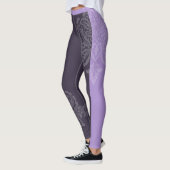 Leggings Légumineuses pourpres et noires (Gauche)