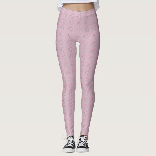 Leggings Légumineuses roses (Devant)