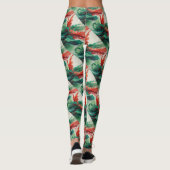 Leggings Légumineuses rouges vertes (Dos)