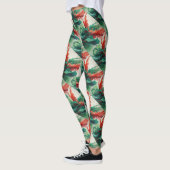 Leggings Légumineuses rouges vertes (Gauche)