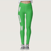 Leggings Légumineuses sans soudure pour femmes en vert (Devant)