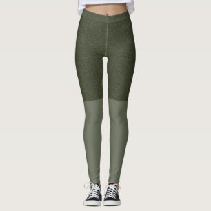 Leggings Légumineuses texturées Moss Green - personnalisabl