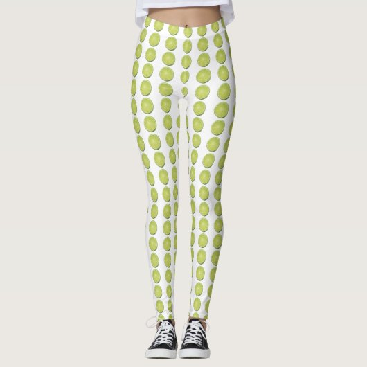 Leggings Légumineuses - Tranches de chaux 2 (Devant)