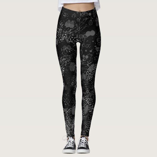Leggings Légumineuses urbaines noires pour un mode de vie a (Devant)