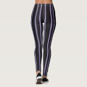 Leggings légumineuses violettes noires (Dos)