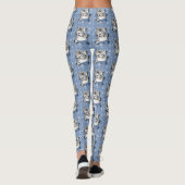 Leggings L'élégance hivernale de la panthère des neiges ble (Dos)
