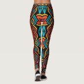 Leggings L'élégance tribale africaine (Dos)