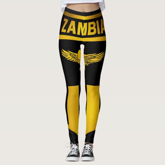 Leggings L'Emblème de la Zambie (Devant)