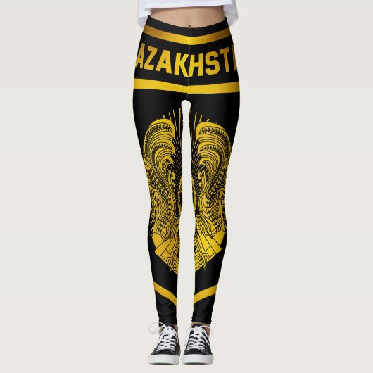 Leggings L'emblème du Kazakhstan (Devant)