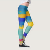 Leggings "Lemonade Lullaby" Art Abstrait (Droite)