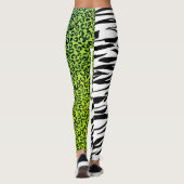 Leggings Leopard 80s Rock Tiger Zebra Stripes Spots (Dos)