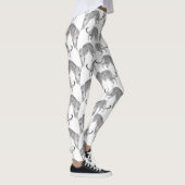 Leggings Léopard blanc noir (Droite)