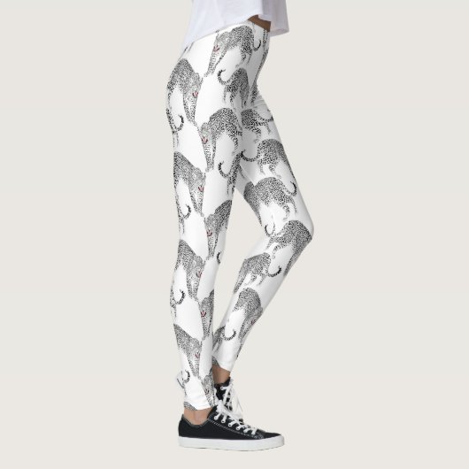 Leggings Léopard blanc noir (Droite)