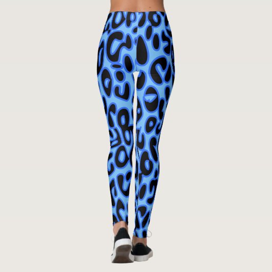 Leggings Léopard bleu (Dos)
