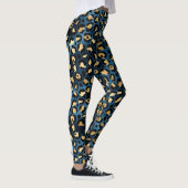Leggings Leopard bleu et or (Droite)