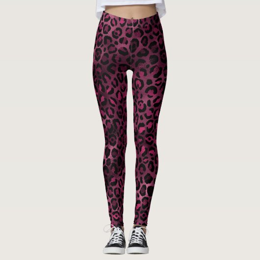 Leggings Leopard de Bourgogne (Devant)