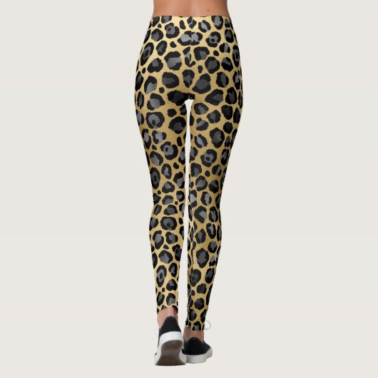 Leggings Leopard d'or (Dos)