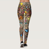 Leggings Leopard et papillons (Dos)