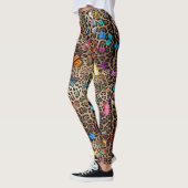 Leggings Leopard et papillons (Gauche)