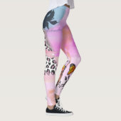 Leggings Léopard génial et guêtres florales (Droite)
