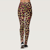 Leggings Leopard Gift, Wild Cat Safari, Hommes Femmes Enfan (Dos)