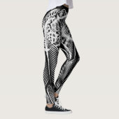 Leggings Leopard Line Flow – Artistic Black & White (Droite)