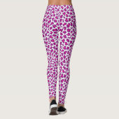 Leggings léopard motif pourpre (Dos)
