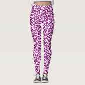 Leggings léopard motif pourpre (Devant)