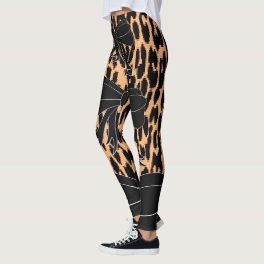 Leggings Léopard noir (Gauche)