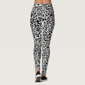 Leggings Leopard noir et blanc (Dos)