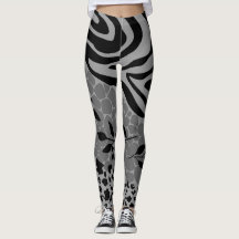 Léopard noir et gris