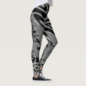 Leggings Léopard noir et gris (Droite)