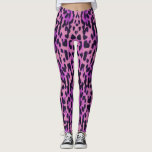 Leggings Léopard Poster de animal du Motif de Tigre pourpre<br><div class="desc">Léopard Poster de animal du Motif de Tigre pourpre</div>