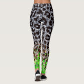 Leggings Léopard rayonnant et fusion de trèfle (Dos)