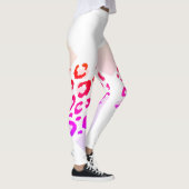 Leggings Léopard Rose Géométrique (Droite)