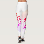 Leggings Léopard Rose Géométrique (Dos)