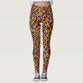 Leggings Leopard rose or (Devant)