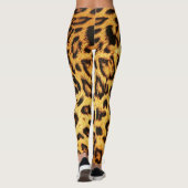 Leggings Leopard tendance : Motif de design de peau. (Dos)