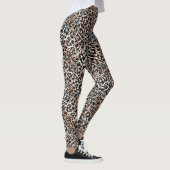 Leggings léopard, tendance, tacheté, brun (Droite)